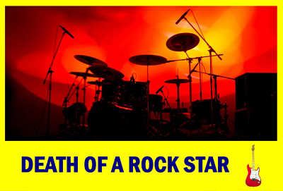 Death of a Rockstar murder mystery party game