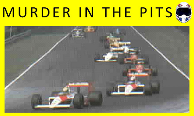 Murder in the Pits murder mystery party game