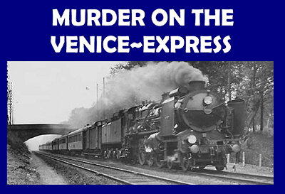 Murder on the Venice Express murder mystery party game
